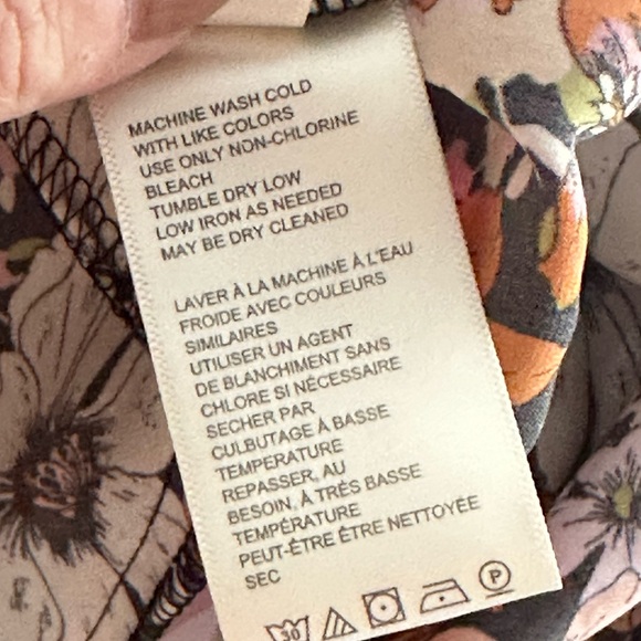 Free People Tied to You Silky Tank Vintage Floral top, size medium. NWOT - Picture 7 of 8